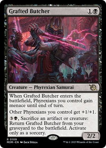 Grafted Butcher - Promo Pack: March of the Machine (PPMOM) #109p - Rare Magic: The Gathering Trading Card