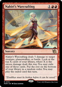 Nahiri's Warcrafting - Promo Pack: March of the Machine (PPMOM) #155p - Rare Magic: The Gathering Trading Card