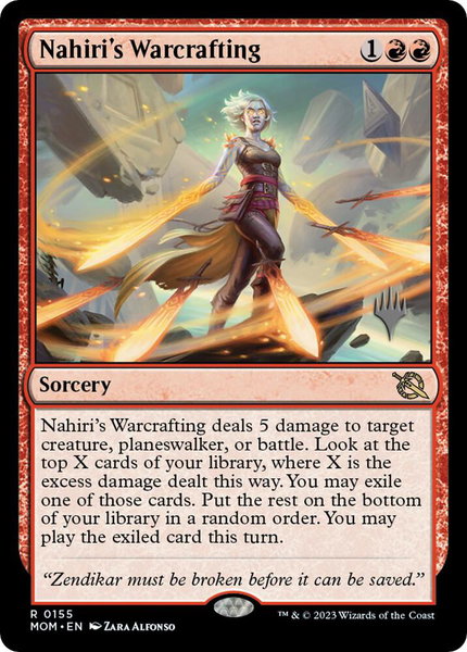 Nahiri's Warcrafting - Promo Pack: March of the Machine Magic: The Gathering trading card