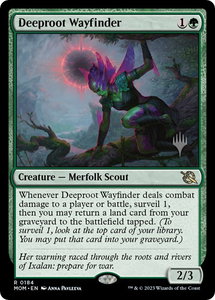 Deeproot Wayfinder - Promo Pack: March of the Machine (PPMOM) #184p - Rare Magic: The Gathering Trading Card