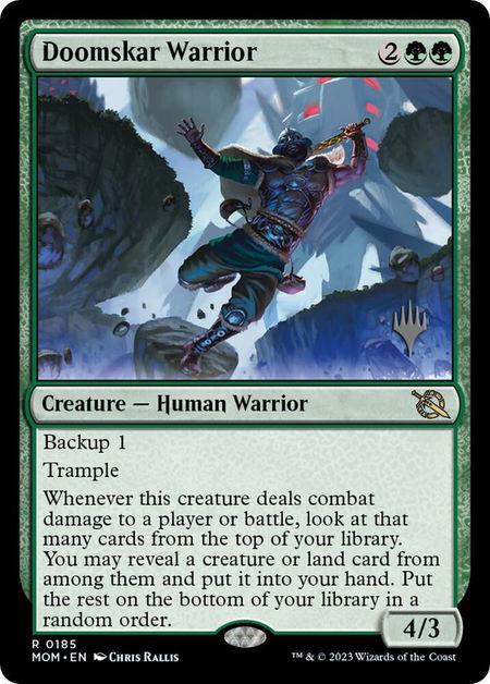 Doomskar Warrior - Promo Pack: March of the Machine Magic: The Gathering trading card