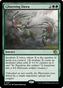 Glistening Dawn - Promo Pack: March of the Machine (PPMOM) #187p - Rare Magic: The Gathering Trading Card