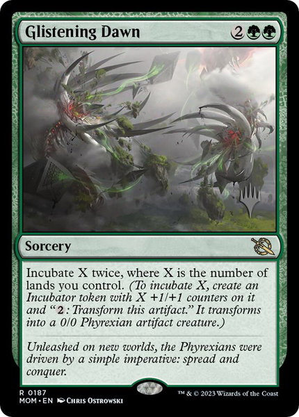 Glistening Dawn - Promo Pack: March of the Machine Magic: The Gathering trading card