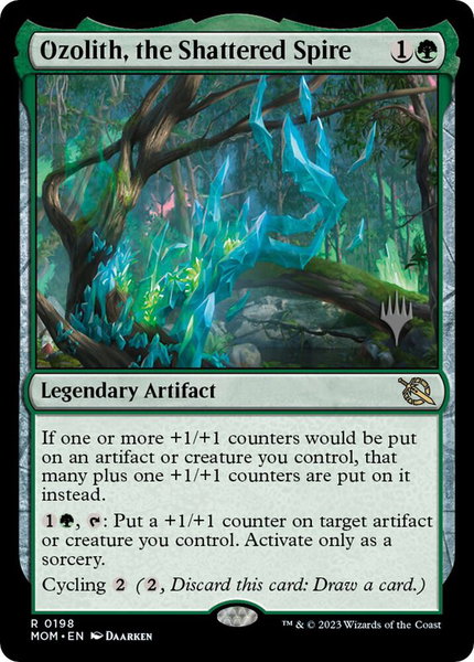 Ozolith, the Shattered Spire - Promo Pack: March of the Machine Magic: The Gathering trading card