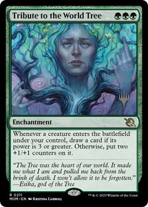 Tribute to the World Tree - Promo Pack: March of the Machine (PPMOM) #211p - Rare Magic: The Gathering Trading Card