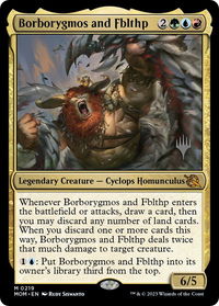 Borborygmos and Fblthp - Promo Pack: March of the Machine (PPMOM) #219p - Mythic Magic: The Gathering Trading Card