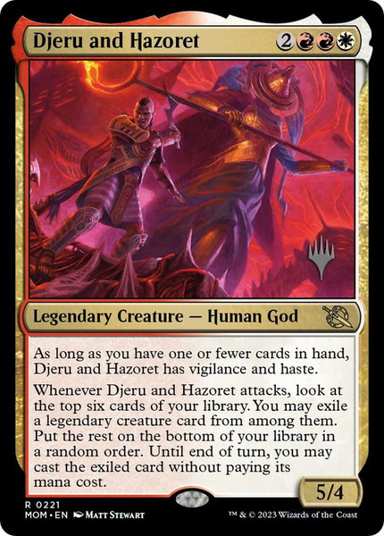 Djeru and Hazoret - Promo Pack: March of the Machine Magic: The Gathering trading card