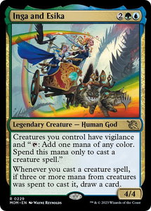 Inga and Esika - Promo Pack: March of the Machine (PPMOM) #229p - Rare Magic: The Gathering Trading Card