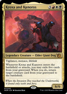 Kroxa and Kunoros - Promo Pack: March of the Machine (PPMOM) #245p - Mythic Rare Magic: The Gathering Trading Card