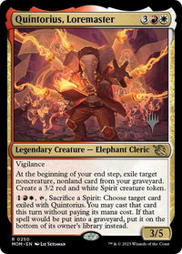Quintorius, Loremaster - Promo Pack: March of the Machine (PPMOM) #250p - Rare Magic: The Gathering Trading Card