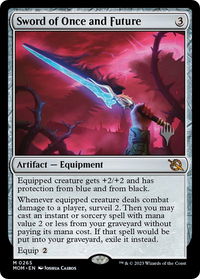 Sword of Once and Future - Promo Pack: March of the Machine (PPMOM) #265p - Mythic Magic: The Gathering Trading Card