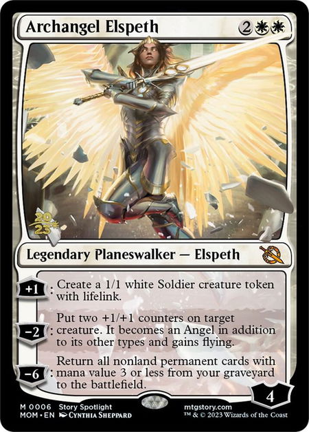 Archangel Elspeth - Prerelease Cards Magic: The Gathering trading card
