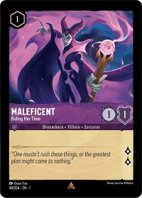 Maleficent - Biding Her Time - The First Chapter (1) #48/204 - Rare Disney Lorcana Trading Card