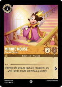 Minnie Mouse - Beloved Princess - The First Chapter (1) #13/204 - Common Disney Lorcana Trading Card
