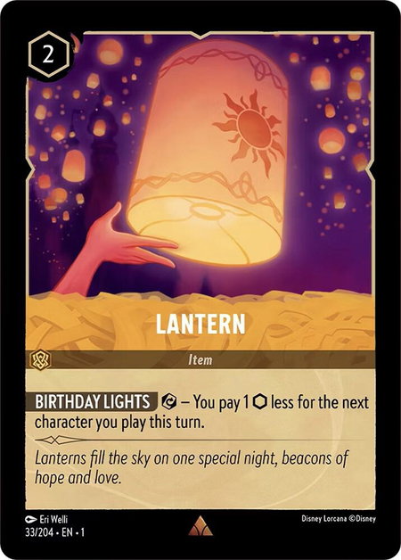 Lantern - The First Chapter Disney Lorcana trading card
