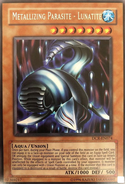 Metallizing Parasite - Lunatite trading card from Dark Crisis (Worldwide English) Metallizing Parasite - Lunatite - Dark Crisis (Worldwide English) YuGiOh trading card