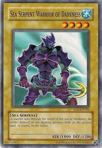 Sea Serpent Warrior of Darkness - Invasion of Chaos (Worldwide English) (IOC-EN) #IOC-EN059 - Common / Short Print YuGiOh Trading Card
