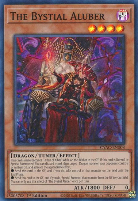 The Bystial Aluber - Cyberstorm Access YuGiOh trading card