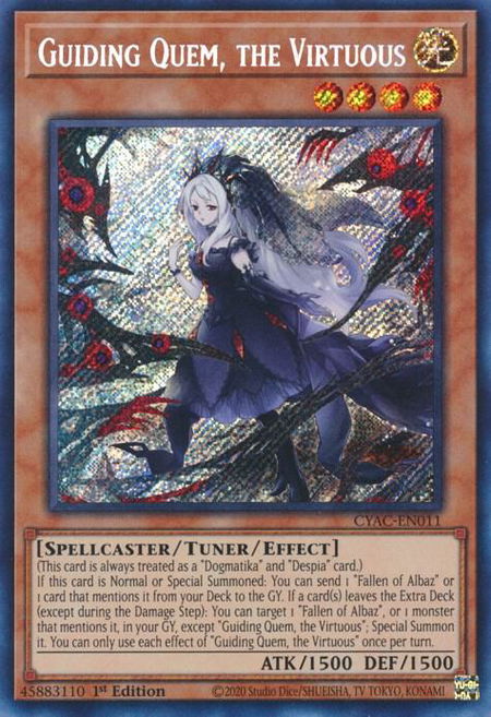 Guiding Quem, the Virtuous - Cyberstorm Access YuGiOh trading card