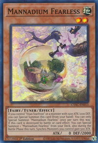 Mannadium Fearless - Cyberstorm Access (CYAC) #CYAC-EN013 - Super Rare YuGiOh Trading Card