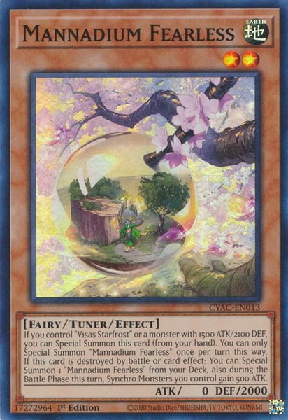 Mannadium Fearless - Cyberstorm Access YuGiOh trading card