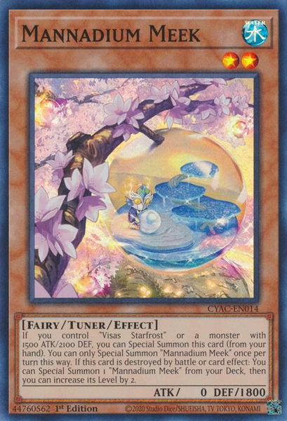 Mannadium Meek - Cyberstorm Access YuGiOh trading card