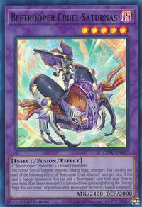 Beetrooper Cruel Saturnas - Cyberstorm Access (CYAC) #CYAC-EN037 - Super Rare YuGiOh Trading Card