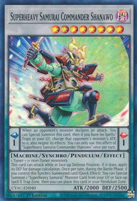 Superheavy Samurai Commander Shanawo - Cyberstorm Access (CYAC) #CYAC-EN040 - Super Rare YuGiOh Trading Card