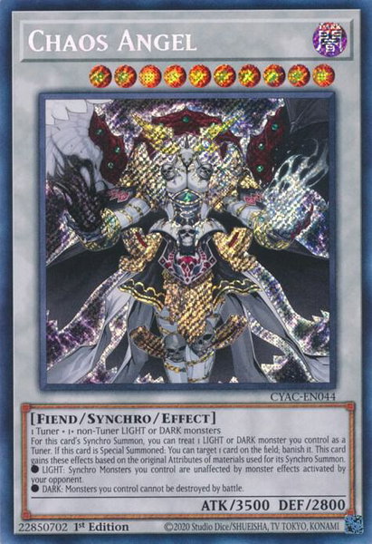 Chaos Angel trading card from Cyberstorm Access Chaos Angel - Cyberstorm Access YuGiOh trading card