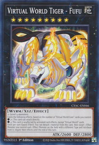 Virtual World Tiger - Fufu - Cyberstorm Access (CYAC) #CYAC-EN046 - Common / Short Print YuGiOh Trading Card