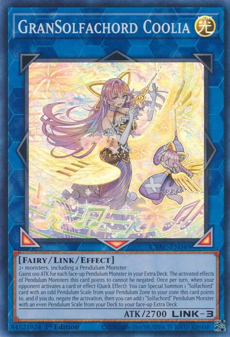 GranSolfachord Coolia - Cyberstorm Access YuGiOh trading card