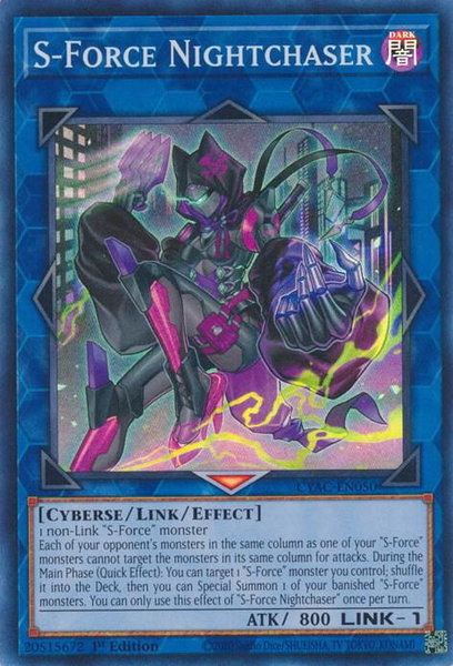 S-Force Nightchaser - Cyberstorm Access YuGiOh trading card