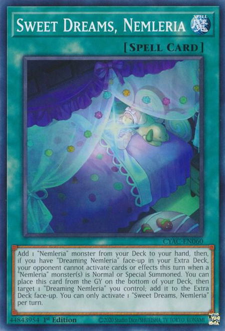 Sweet Dreams, Nemleria - Cyberstorm Access YuGiOh trading card