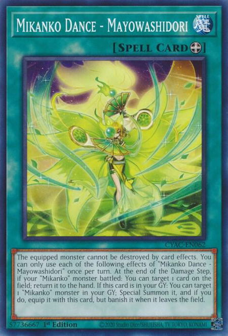 Mikanko Dance - Mayowashidori - Cyberstorm Access YuGiOh trading card