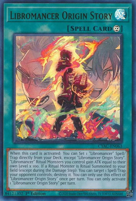 Libromancer Origin Story - Cyberstorm Access YuGiOh trading card