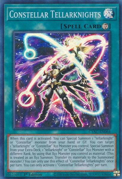 Constellar Tellarknights trading card from Cyberstorm Access Constellar Tellarknights - Cyberstorm Access YuGiOh trading card