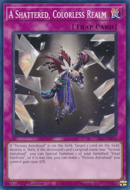 A Shattered, Colorless Realm - Cyberstorm Access YuGiOh trading card