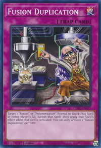 Fusion Duplication - Cyberstorm Access (CYAC) #CYAC-EN077 - Common / Short Print YuGiOh Trading Card