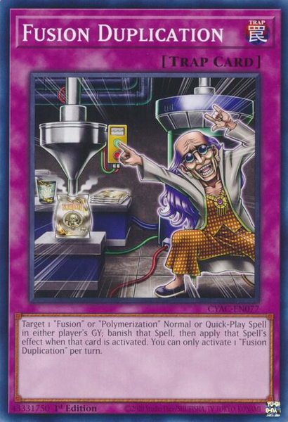 Fusion Duplication - Cyberstorm Access YuGiOh trading card