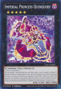 Imperial Princess Quinquery - Cyberstorm Access (CYAC) #CYAC-EN083 - Common / Short Print YuGiOh Trading Card