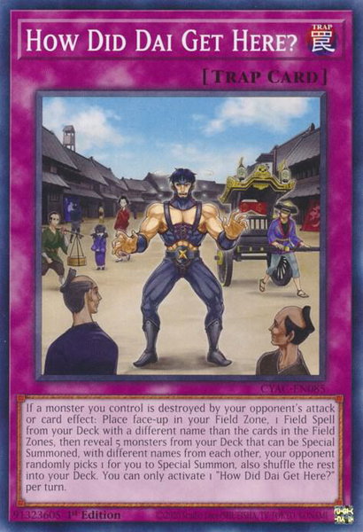 How Did Dai Get Here? trading card from Cyberstorm Access How Did Dai Get Here? - Cyberstorm Access YuGiOh trading card