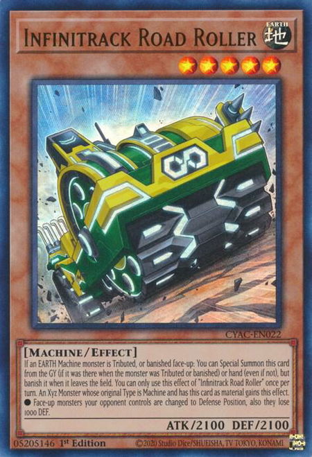 Infinitrack Road Roller - Cyberstorm Access YuGiOh trading card