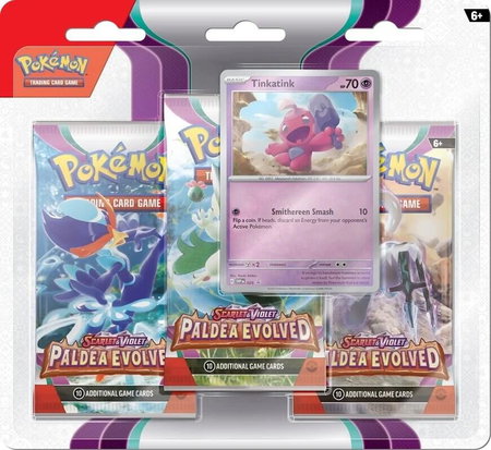 Paldea Evolved 3 Pack Blister [Tinkatink] - SV02: Paldea Evolved Pokémon trading card