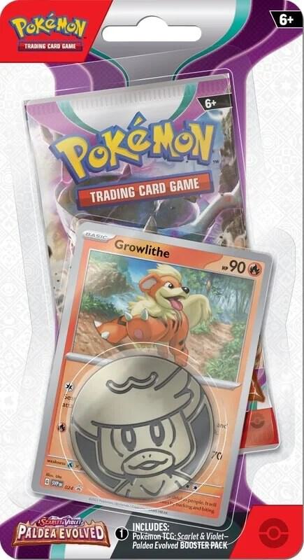 Paldea Evolved Single Pack Blister [Growlithe] - SV02: Paldea Evolved Pokémon trading card