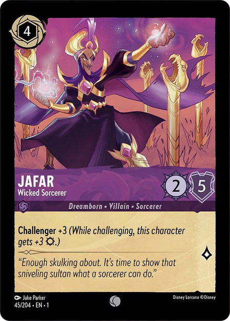 Jafar - Wicked Sorcerer - The First Chapter Disney Lorcana trading card