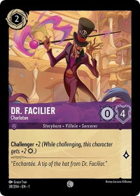 Dr. Facilier - Charlatan - The First Chapter (1) #38/204 - Common Disney Lorcana Trading Card