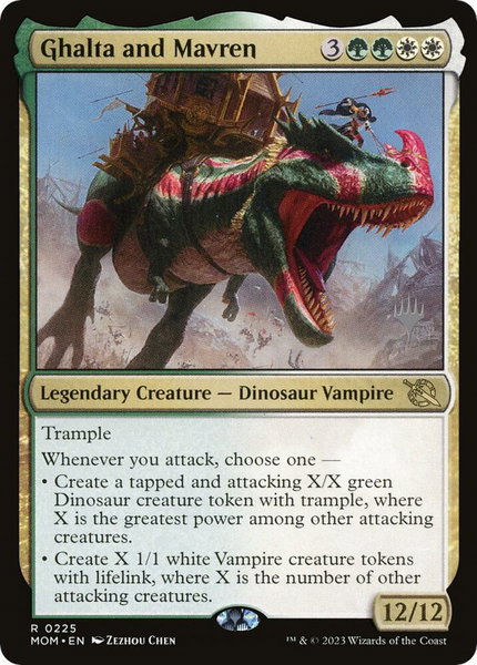 Ghalta and Mavren - Promo Pack: March of the Machine Magic: The Gathering trading card