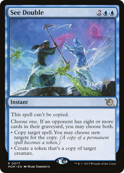 See Double trading card from Promo Pack: March of the Machine See Double - Promo Pack: March of the Machine Magic: The Gathering trading card
