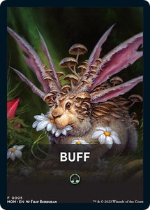 Buff Theme Card - March of the Machine (MOM) #5 - Token Magic: The Gathering Trading Card
