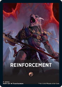 Reinforcement Theme Card - March of the Machine (MOM) #4 - Token Magic: The Gathering Trading Card